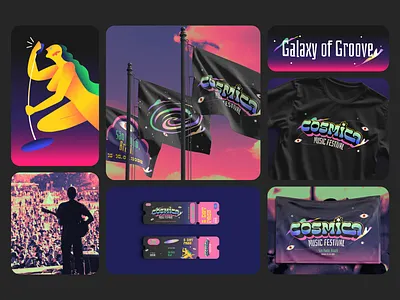 Music Festival - Brand Identity 3d brand identity branding event event branding festival festival branding icon logo mark logodesign logotype mockup modern music festival typography visual brand visual identity