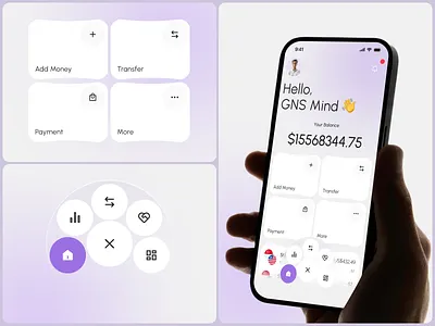 Mobile Banking UI App Design apps branding design graphic design icon illustration logo minimal mobile product ui ux vector