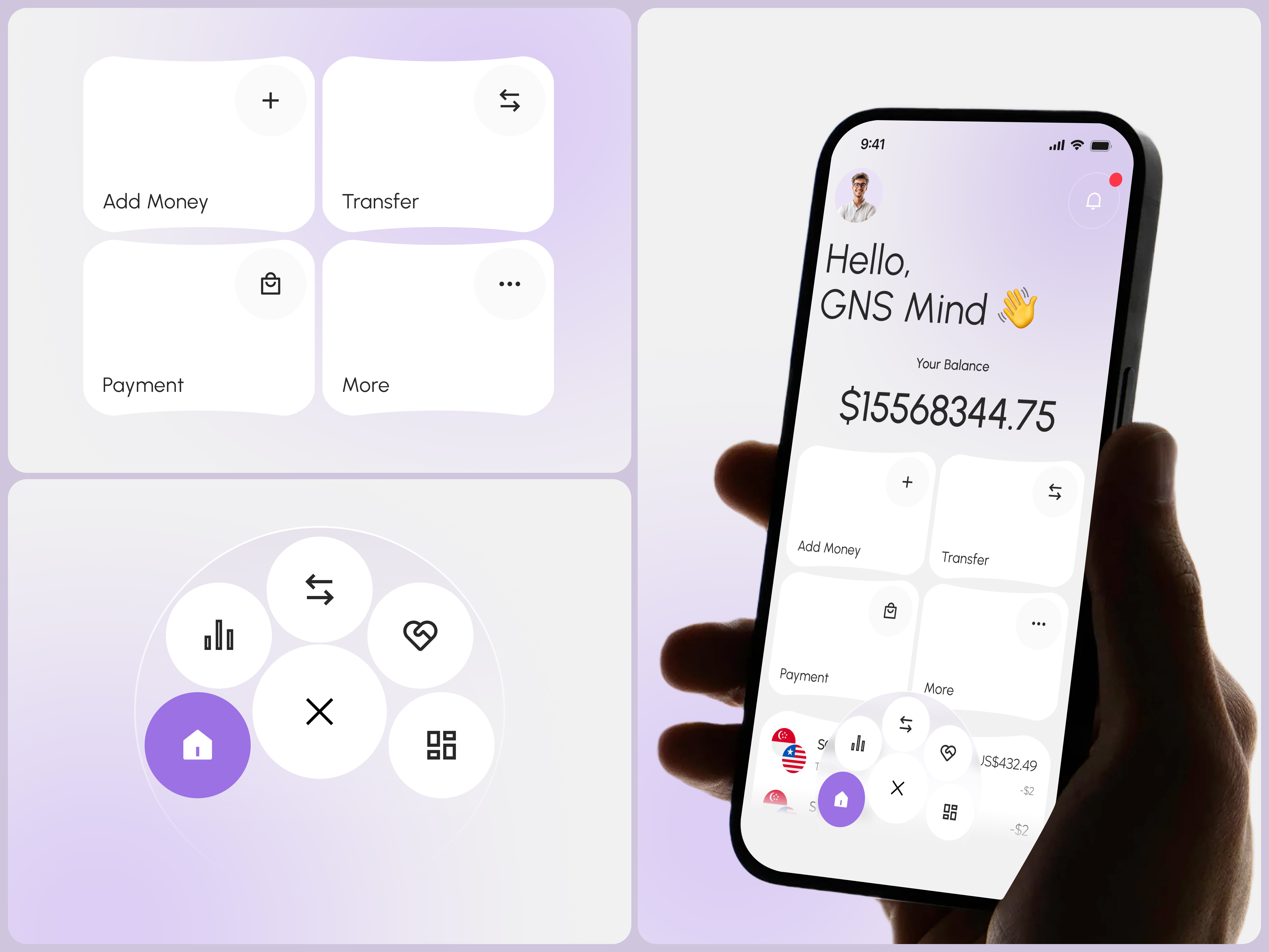 Example of App Design Concept 3 Screens