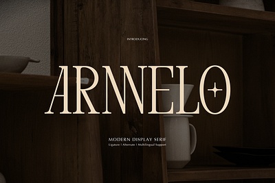 Arnnelo | Modern Display Serif serif typeface