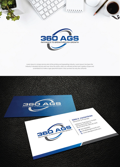 Logo or Stationery Design branding business card email signature graphic design letterhead logo stationery design