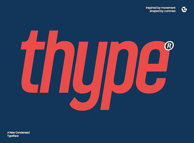 GC Thype - New Condensed Display Sans blue branding condensed font design elegant font font glyph glyphonic graphic design illustration logotype red rounded style sans serif slant