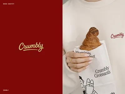 Crumbly bakery brand identity bakery bakery identity design bakery shop brand book branding design identity logo logo mark logo type modern logo shop branding typo logo typography visual identity