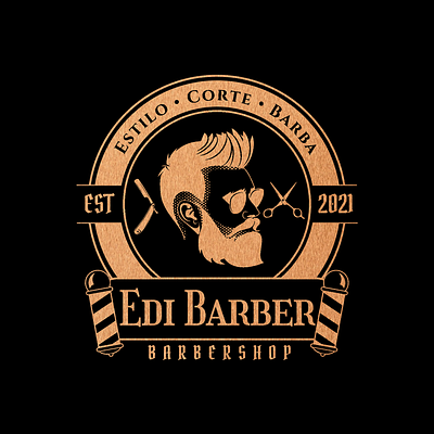 Edi Barber branding design logo
