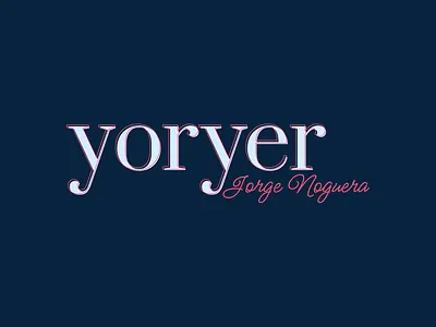 yoryer - Jorge Noguera branding design logo