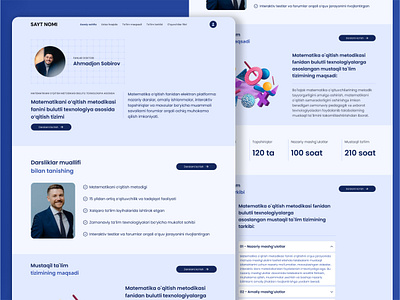 Online Course Landing Page – Modern & Clean UI biologyui coursewebsite designinspiration e learning educationdesign figma graphic design landingpage modernui uxui web design webdesign