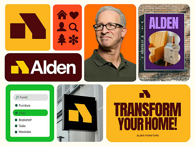 Alden - Furniture - Home - Decor - Architecture Logo branding abstract abstract logo app icon architecture brand identity brand logo branding business branding colorful construction corporate branding decor furniture furniture logo home decor logo designs real estate visual identity wordmark