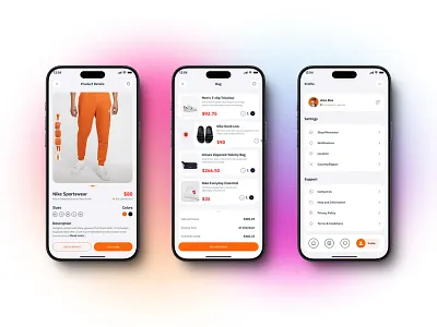 Fashion E-Commerce App clothing app e commerce ecommerce fashion fashion app ios app marketplace mobile app mobile app design mobile design mobile ui online shop onlineshop product details profile shopify shopping store ui design ui ux