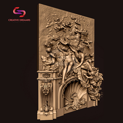 3D Base Relief Sculpture Design 3d 3d incense box 3d modeing 3d packaging 3d rendering 3d visualization animation visualization
