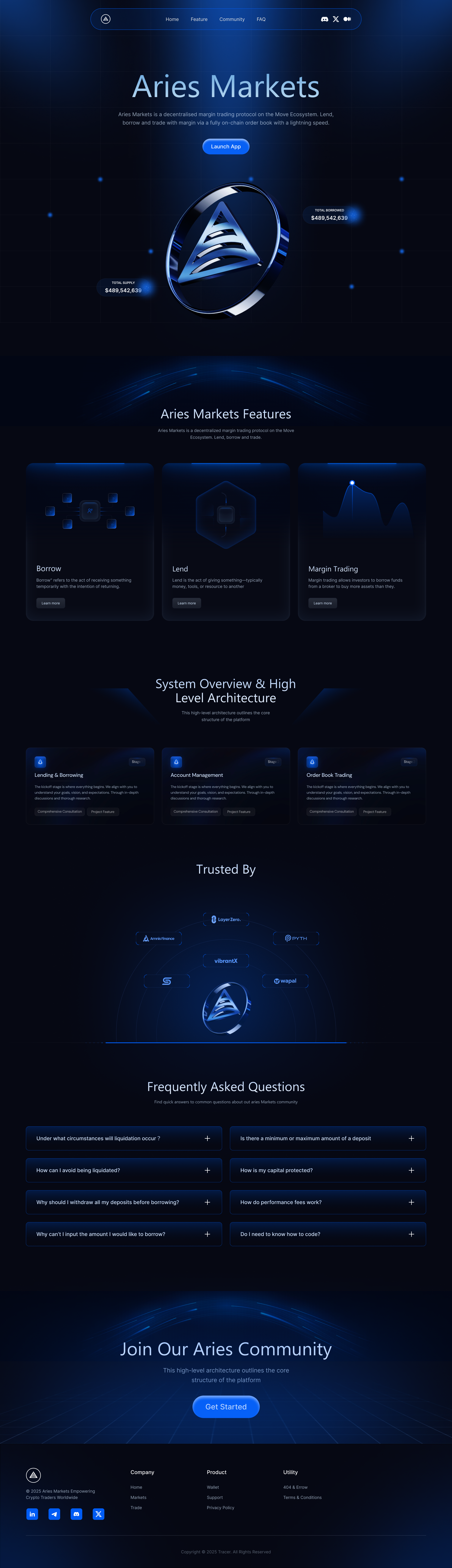 ARIES - Crypto Website Design by Abul Kalam Azad on Dribbble
