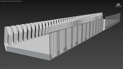 3D Architectural Design of a Bridge 3d 3d bridge design 3d modeing 3d rendering animation architecture urban bridge design visualization