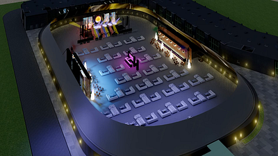3D Walkthrough Animation of an Event Hall 3d 3d animation 3d modeing 3d rendering 3d walkthrough animation event space design realistic rendering visualization