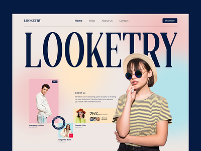 Fashion Hero Page daily ui ecommerce fashion store fashiondesign figma landing page minimal design modern ui pastelcolors shop now trending ux ui uxinspiration web design
