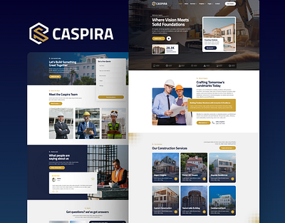 Caspira – Best Construction and Real Estate Elementor Template architecture builder building civil engineering construction contractor elementor excavation general contractor house landing page landingpage landscaping property development realesate agency realestate remodeling ui webdesign wordpress