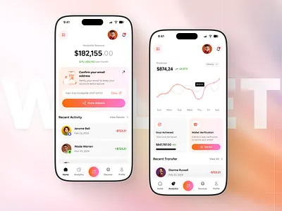 Personal Finance Mobile App app app design bank app banking finance finance app finance mobile app mobile app mobile banking personal finance spendings