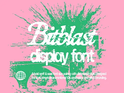 Bitblast – A Y2K Font Duo for Streetwear Branding dark romantic