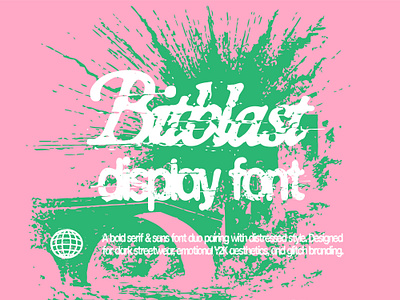 Bitblast – A Y2K Font Duo for Streetwear Branding dark romantic