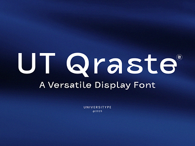 UT Qraste: A Versatile Display Font branding design font graphic design illustration logo type design typography ui vector