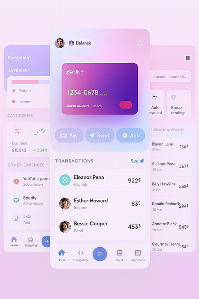 digital wallet branding graphic design logo ui