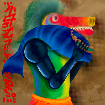 "Mecha Croc" animal art branding character color pencil comic cover design digitalpainting draw dream fish illustration manga music surreal water ink