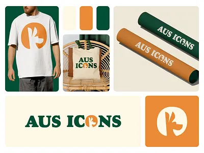 Aus Icons animal logo australia brand branding design graphic design kangoo logo logodesign logomark logos mascot logo visual identity