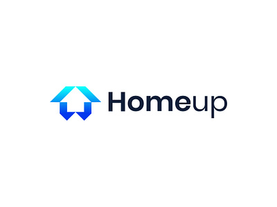 Homeup - Real Estate Logo design abstract mark architecture arrow home branding building logo construction logo design grow home growth home ion home logo home msrk home up investment modern home logo mortgage property real estate real estate branding realty logo rental