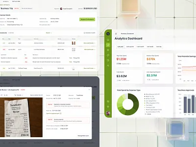 Finance & accounting SaaS | Web app accounting dashboard data desktop expense finance green kpi product reporting saas tool ui web app