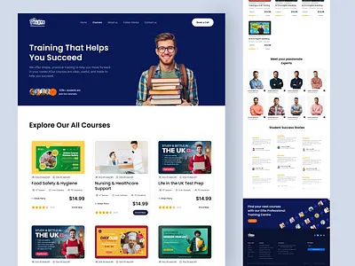 Online Training Platform – Course Page animation artiflow branding courseplatform design dribbble e learning educationplatform elearning figmadesign halal design landing page landingpagedesign onlinelearning ui uiux web web design webdesign website