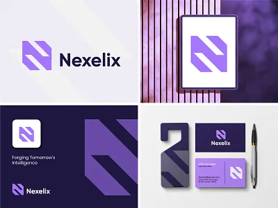 Technology Letter N Logo Design branding brandingidentity brandmark graphic design logo logo deisgn logotype modern tech logo technology visualidentity