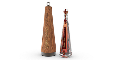 Dietrich Dorvintch Whiskey - Single Barrel 18 Years 3d 3d design 3d modeling bottle design brand identity branding graphic design industrial design label design labeling package design packaging product design production whiskey whisky