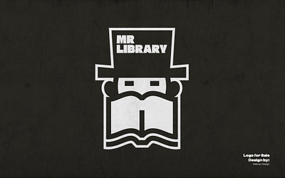 Mr. Library Logo. book cafés book logo book man book man logo bookstores branding design dual meaning logo graphic design library library logo logo logo design modern logo mr book mr book logo mr library mr library logo readers sailcupdesign