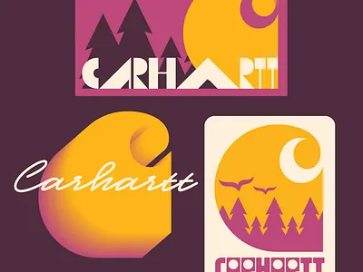 Carhartt branding carhartt design faelpt illustration instagram lettering logo type typedesign typography ui