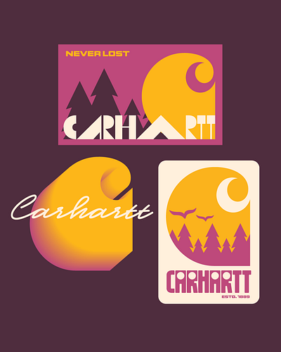 Carhartt branding carhartt design faelpt illustration instagram lettering logo type typedesign typography ui
