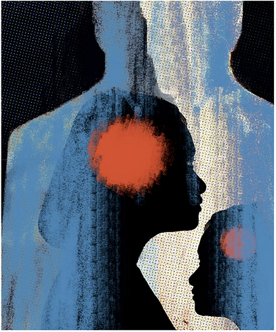 Child Trauma - Susie Ang children conceptual illustration editorial illustration illustration illustrationart illustrationartist illustrationzone illustrator mental health painterly painting psychologie psychology susie ang trauma