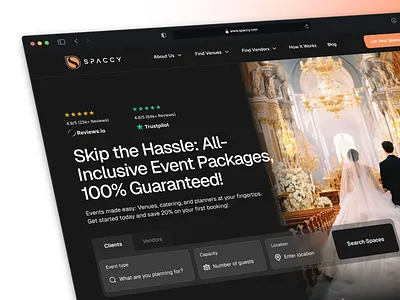 Spaccy Event Management Website Redesign Exploration branding design event website graphic design illustration moodboard motion graphics product design reference trending ui uiux uiux design website design website redesign