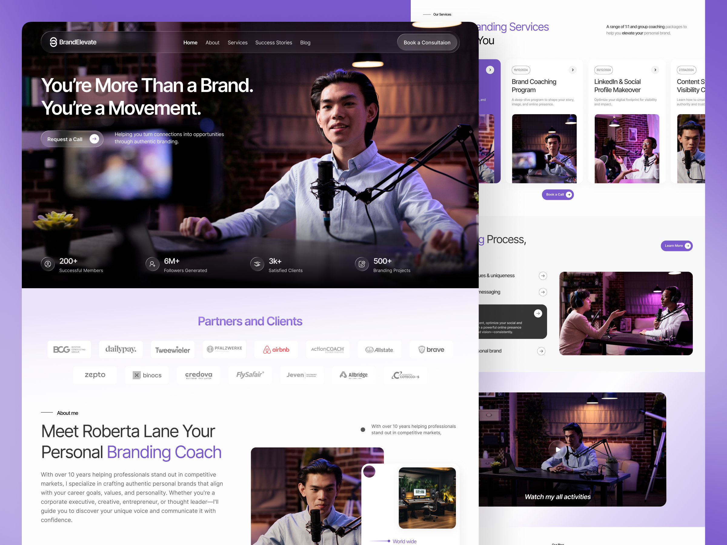 Example of Business Coach | Personal Brand Websites