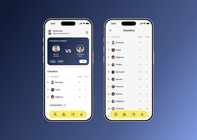 Tennis club ui