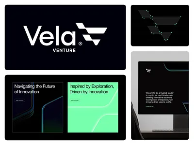Vela Venture - Unselected design ai branding capital explore fintech flag future green innovation invest logo ocean sail ship tech v letter vela venture