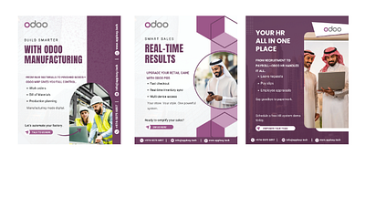 Modern Odoo Promo Poster assets branddesign branding canva design dribbbleshowcase graphic design graphicdesign illustration odoo poster posterdesign