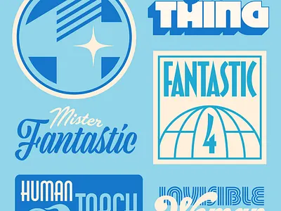 Fantastic Four branding design faelpt fantastic 4 fantastic four illustration instagram lettering logo type typedesign typography ui