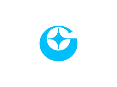 G star g icon letter logo monogram star symbol