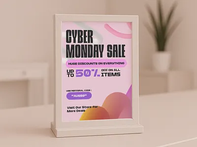 Colorful Cyber Monday Typography 3d bright colorful cyber cyber monday graphic design promo sale typography