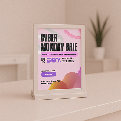 Colorful Cyber Monday Typography 3d bright colorful cyber cyber monday graphic design promo sale typography
