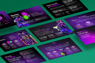 Social Sweepstakes Casino Pitch Deck brand identity branding casino pitch deck creative pitch deck figma google slides graphic design keynote pitch deck powerpoint presentation slides