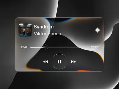 Music Player Liquid Glass UI apple music figma glass liquid glass music music player play player spotify trending ui