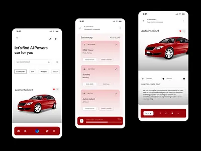 AI-Powered Car Rental App Design ai bot ai car rental app ai chat bot car booking car booking app car rental car rental app car rental design rental app vehical