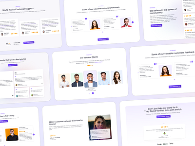 Testimonial UI Blocks - FlyonUI blocks figma flyonui landingpage review testimonial testimonialui uidesign uikit webdesign