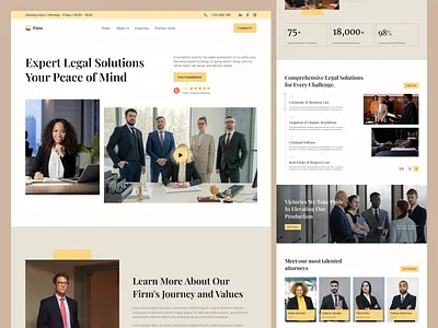 Law Firm Landing Page landing page law law firm landing pages ui