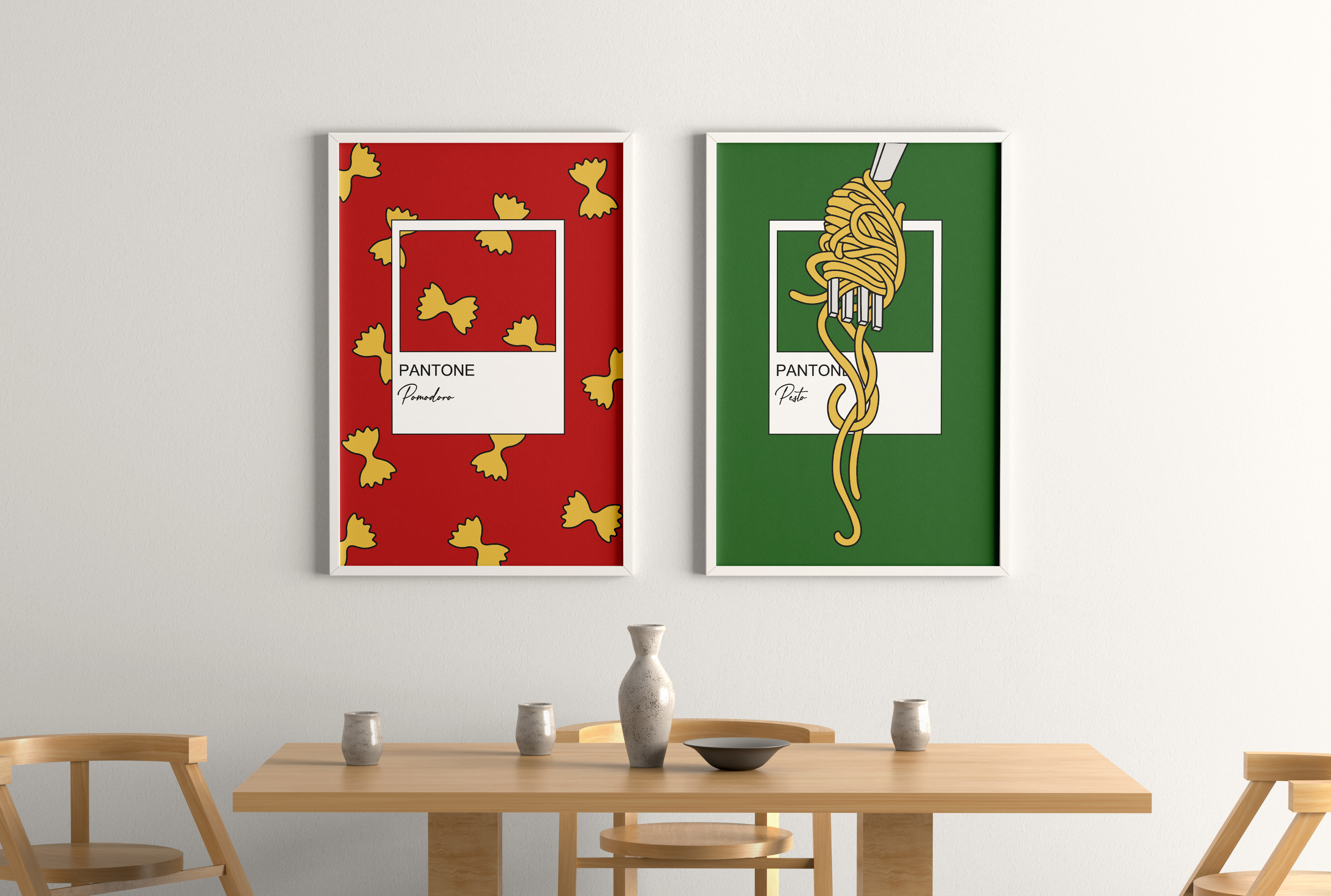 Pasta Posters Illustration colors drawing graphic design illustration pasta posters