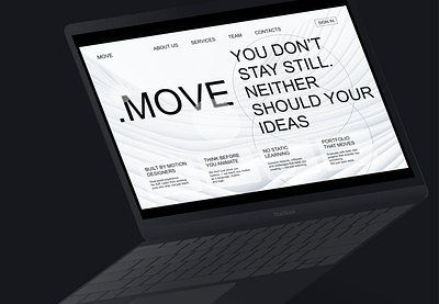 .MOVE — motion design school app design landing ui ux web